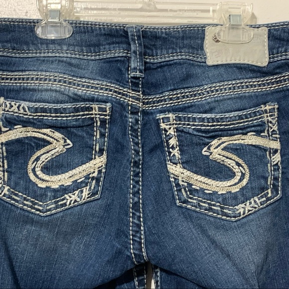 Silver Jeans Denim - Silver Suki Thick Stitch Bootcut Jeans 28x32 Mid Rise Women